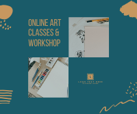 Online Art Classes & Workshop Facebook Post