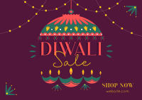 Diwali Lanterns Postcard