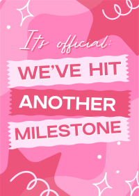 Cutesy Quirky Milestone Poster