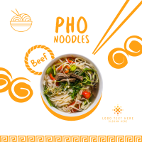 Beef Pho Noodles Instagram Post