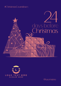 Fancy Christmas Countdown Poster