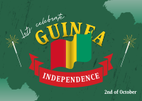 Guinea Independence Day Celebrate Postcard