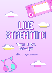 New Streaming Schedule Poster