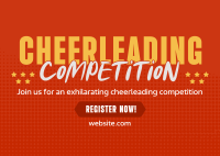 Cheerleading  Competition Details Postcard