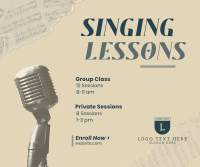 Singing Lessons Facebook Post