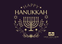 Happy Hanukkah Postcard