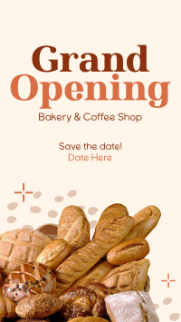 Bakery Opening Notice Instagram Story
