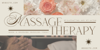 Sophisticated Massage Therapy Twitter Post