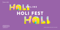 Holi Fest Twitter Post Design