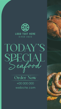 Minimal Seafood Restaurant  TikTok Video Design