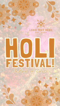 Mandala Holi Festival of Colors Facebook Story