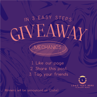 Easy Giveaway Mechanics Instagram Post
