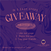 Easy Giveaway Mechanics Instagram Post Design