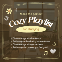 Cozy Comfy Music Instagram Post