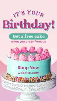 Birthday Cake Promo Facebook Story