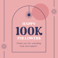 Follower Milestone Instagram Post Design