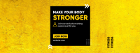 Make Your Body Stronger Facebook Cover Design