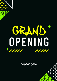 Street Grand Opening Poster