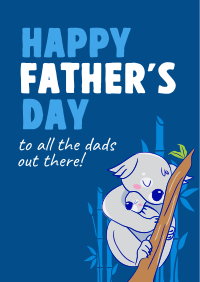 Father's Day Koala Poster