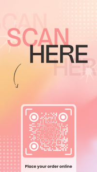 Scan To Order Minimalist Instagram Story