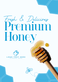 Premium Fresh Honey Poster