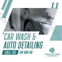 Car Wash Auto detailing Service Linkedin Post Design