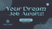 Modern Floral Dream Job Awaits Animation Image Preview