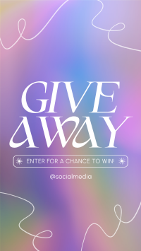 Minimalist Gradient Giveaway Instagram Reel Image Preview