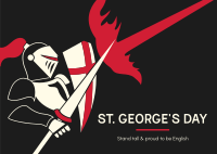 St. George's Battle Knight Postcard