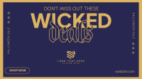 Retro Wicked Deals Facebook Event Cover