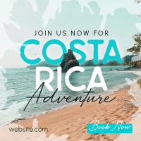 Welcome To Costa Rica Instagram Post Design