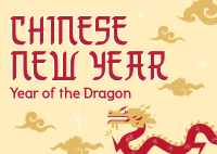 Year of the Dragon  Postcard