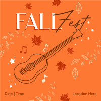 Fall Music Fest Instagram Post Design