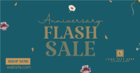 Anniversary Flash Sale Facebook Ad