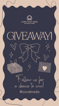 Feminine Giveaway Promo Facebook Story