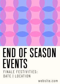 Modern Agnostic Season End Events Poster