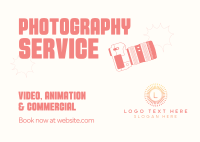 Professional  Videographer Postcard