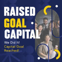 Corporate Capital Goal Achieved Instagram Post Design