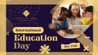 Happy Education Day  Animation