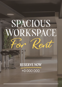 Spacious Space Rental Poster