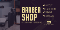 Premium Grooming Twitter Post Design