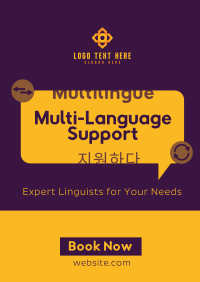 Minimalist Translation Service Flyer