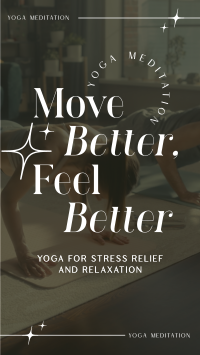 Modern Feel Better Yoga Meditation Instagram Reel