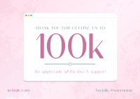 Elegant Chic Milestone Postcard