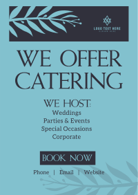 Elegant Restaurant Catering Poster