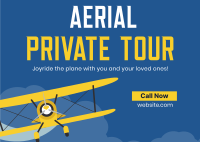 Aerial Private Tour Postcard