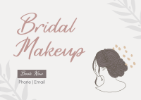 Bridal Makeup Postcard