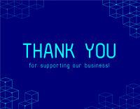 Cyber Thank You Card example 2