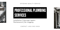 Minimalist Plumbing Service Twitter Post