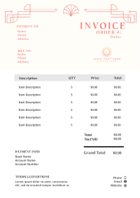 Elegant Deco Invoice